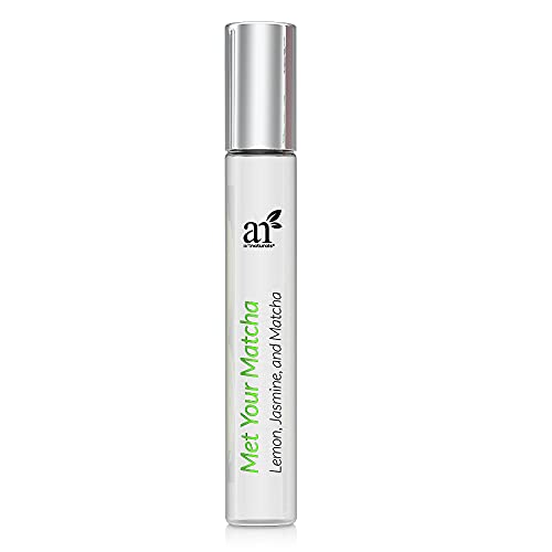 Artnaturals Essential Oil Roll-On Perfume - Refreshing Flower Matcha Scent, Travel Size - 0.33oz