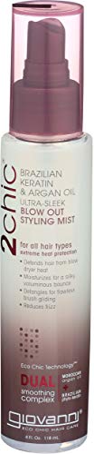 GIOVANNI Ultra-Sleek Blow Out Styling Mist - Smooth Finish, Heat Protection - 4 Oz