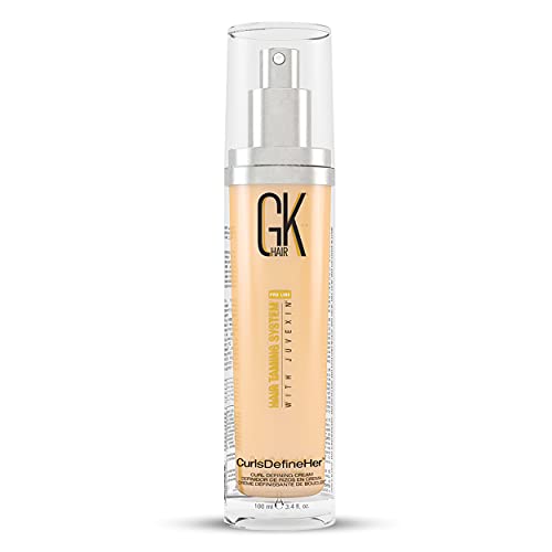 GK HAIR Curl Defining Cream - Moisturizes, Frizz Control, Natural Bounce - 3.4 Fl Oz