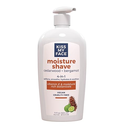 Kiss My Face Moisture Shave Cream - Smooth Shave, Nourishing Formula with Olive Oil & Aloe - 11oz