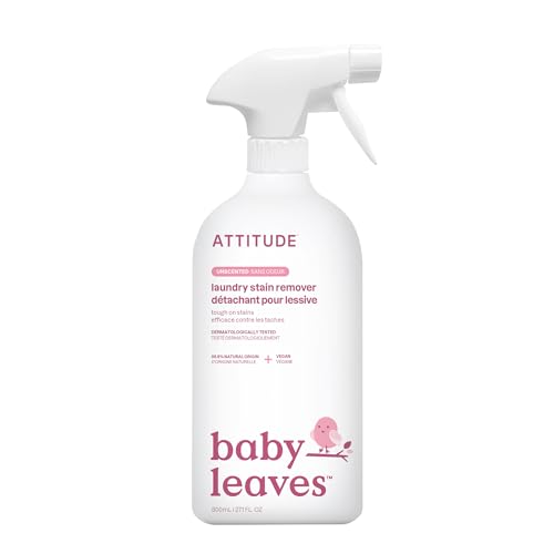 ATTITUDE Baby Laundry Detergent - Plant-Based, Vegan, Cruelty-Free, Unscented - 27.1 Fl Oz