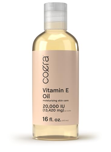 Coera Vitamin E Body Oil - Moisturizing & Nourishing, Gluten-Free, Non-GMO - 16 fl oz