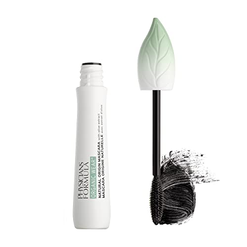 Physicians Formula Organic Wear Mascara - Volumizing, Lash-Boosting Formula - Black, 0.3oz