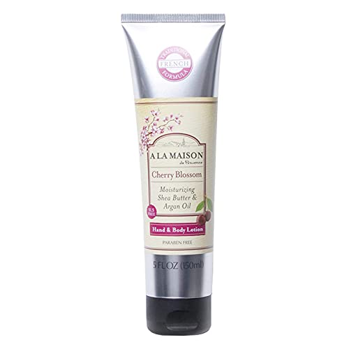 A LA MAISON Cherry Blossom Essential Oil Lotion - Intense Hydration, Natural Ingredients - 5 oz