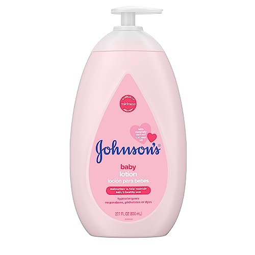 Johnson's Baby Lotion - Nourishing Coconut Oil, Hypoallergenic, Dermatologist-Tested - 27.1 Fl Oz