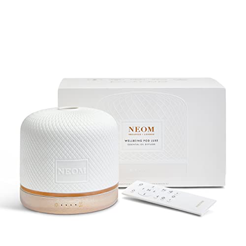 NEOM Aromatherapy Diffuser - Premium Ceramic, Remote Control, Guided Breathing - 350ml