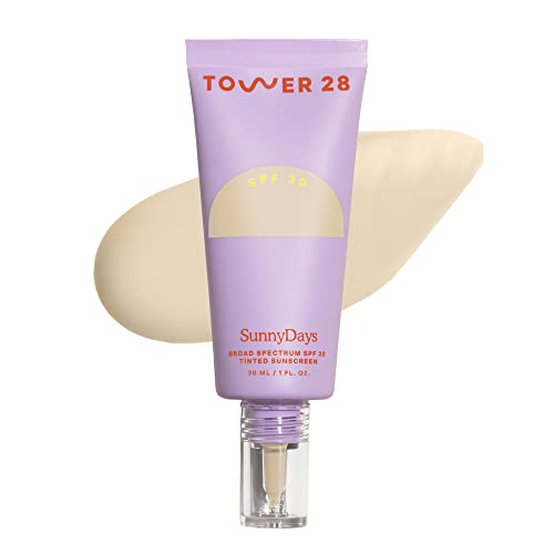 Tower 28 Beauty SunnyDays SPF 30 Tinted Mineral Sunscreen - Broad Spectrum, Non-Greasy - 1 Fl Oz