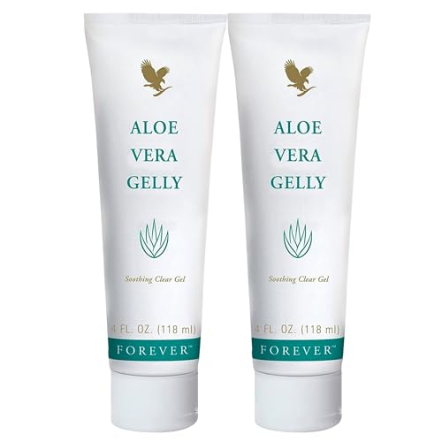 Forever Living Aloe Vera Gelly - Soothes & Moisturizes Skin, Vegan & Gluten-Free - 4 fl oz (2 Pack)