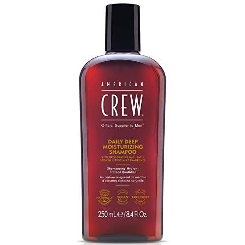 American Crew Shampoo for Men - Deep Moisture, Vegan Formula, Citrus Mint Scent - 8.45 Fl Oz