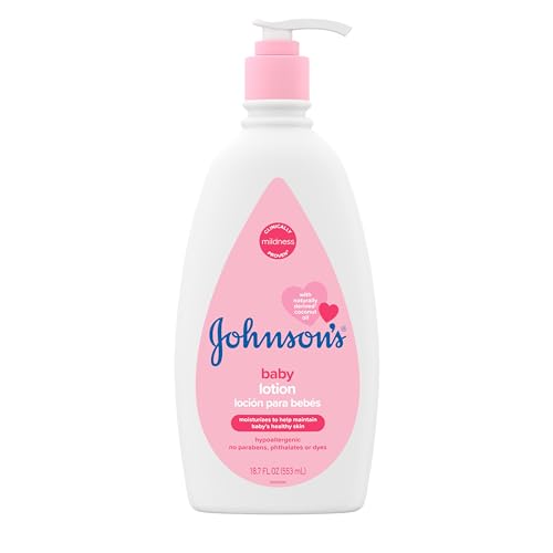 Johnson's Baby Lotion - Hydrates Delicate Skin, Hypoallergenic, Coconut Oil - 18.7 fl. oz