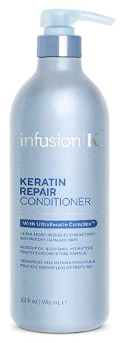 Infusion K Intense Repair Conditioner - Moisturizes & Strengthens, Color Safe, USA Made - 32oz
