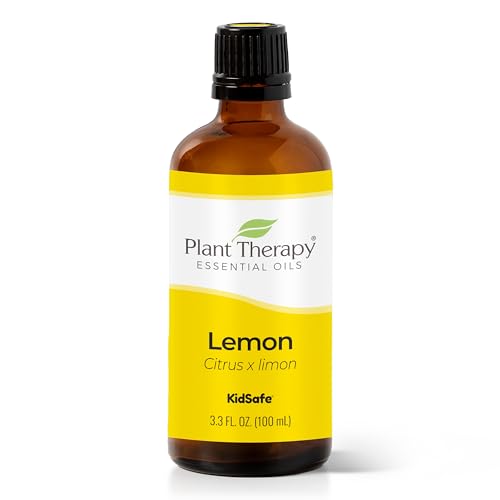 Plant Therapy Lemon Essential Oil - Energizing Aroma, 100% Pure Cold Pressed - 100 mL