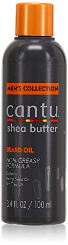 Cantu Men's Beard Oil - Nourishing Caffeine & Hemp Seed, Non-Greasy Formula - 3 Pack, 3.4oz