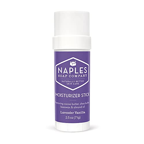 Naples Soap Company Body Moisturizer Stick - Hydrating, Noncomedogenic, Lavender Vanilla - 2.5oz