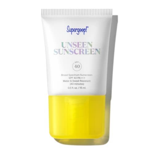 Supergoop! Unseen Sunscreen - SPF 40, Invisible Protection for All Skin Types - 0.5 fl oz