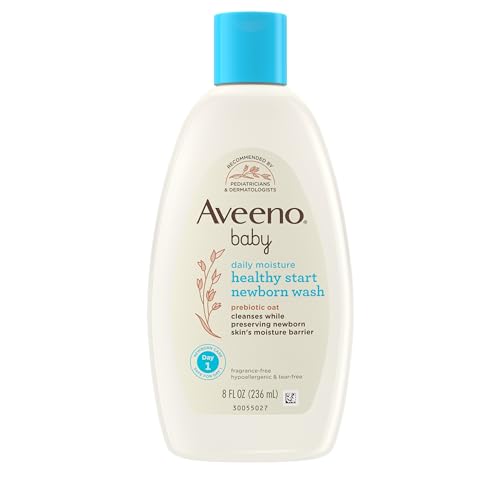 Aveeno Baby Body Wash - Gentle Cleanser with Prebiotic Oat, Hypoallergenic & Tear-Free - 8 fl. oz