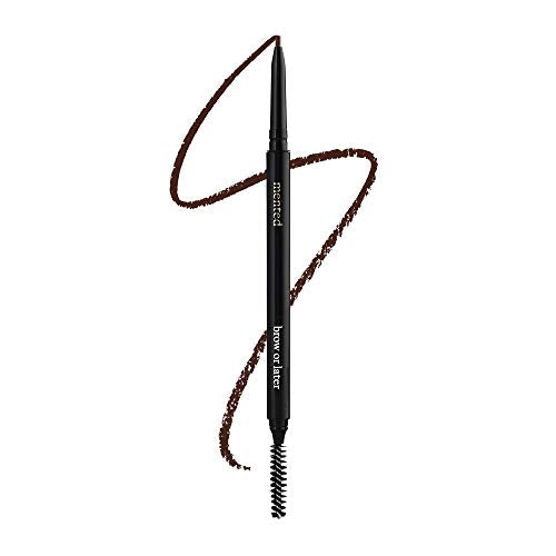 Mented Cosmetics Eyebrow Pencil - Long-Lasting, Cruelty-Free; Medium Brown - Twist-Up, Spoolie