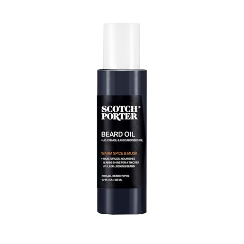 Scotch Porter Beard Serum - Nourishing Oil for Moisture & Shine, Original Scent - 1.7 oz