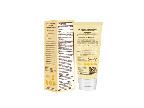 Babo Botanicals Face Sunscreen SPF40 - Natural Zinc, 70% Organic, Fragrance Free - 3oz