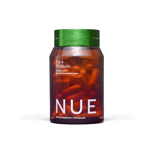 The Nue Co. Probiotic Supplement - Supports Gut Health, IBS Relief, Vegan, 60 Capsules