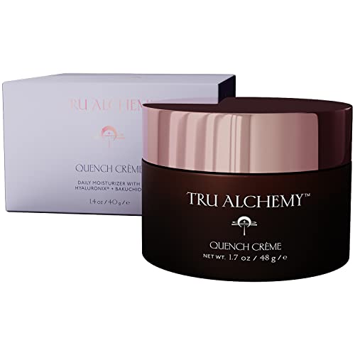 Tru Alchemy Quench Crème Facial Moisturizer - Deep Hydration, Bakuchiol & Vitamin C - 1.7 fl oz