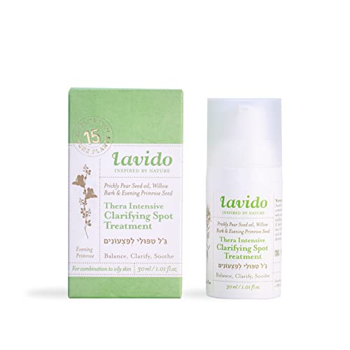 Lavido Blemish & Acne Treatment - Balances, Clarifies & Soothes Breakout-Prone Skin - 1.01 oz