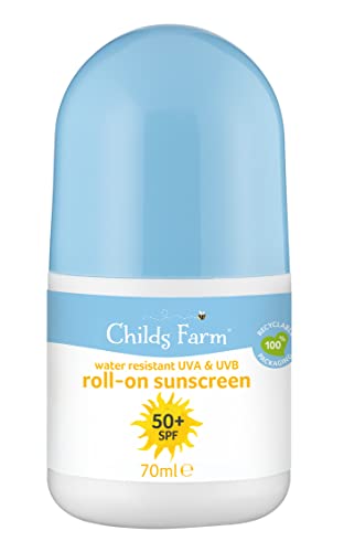 Childs Farm SPF 50+ Roll-On Sunscreen - High Protection, Hydrating for Sensitive Skin - 70ml