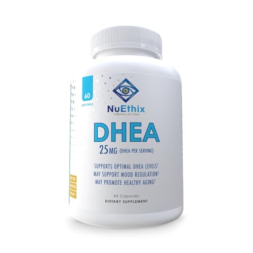 NuEthix DHEA Hormone Balancing Supplement - Supports Healthy Aging, Immune Function - 60 Capsules