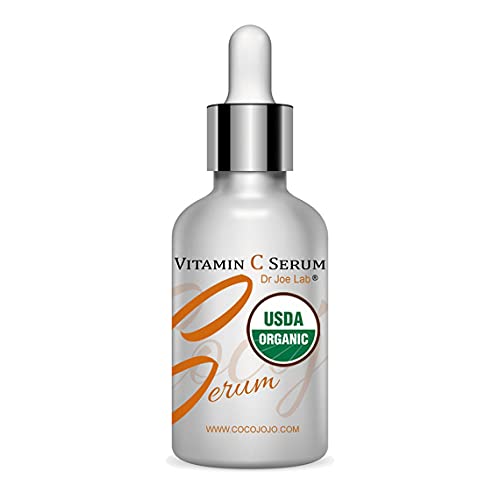 Dr Joe Lab Vitamin C Face Serum - Hydrating, Non-Comedogenic, USDA Organic - 1oz