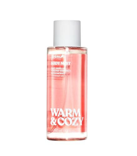 Victoria's Secret Pink Body Mist - Comforting Vanilla & Coconut, Essential Oils - 8oz