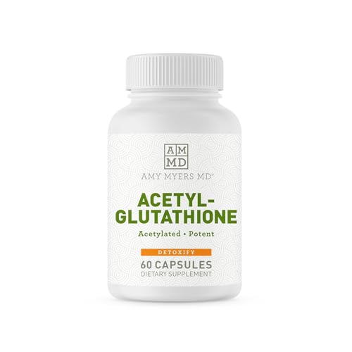 Amy Myers MD Acetyl-Glutathione - Immune Support, Antioxidant with Vitamin C & Magnesium - 60 Caps