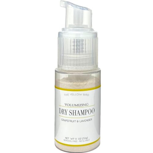 Yellow Bird All Natural Dry Shampoo - Talc-Free, Volumizing, Pump Action for All Hair Types
