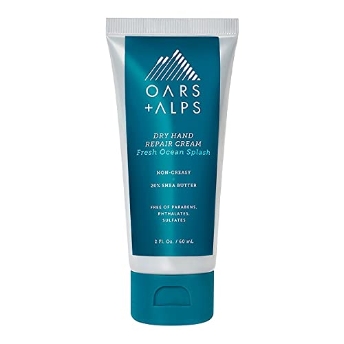 Oars + Alps Hand Cream - Deep Hydration, Dermatologist Tested, Fresh Ocean Splash - 2 Fl Oz