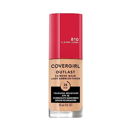 Covergirl Outlast Liquid Foundation - Full Coverage, SPF 18, Lightweight, Classic Ivory - 1 Fl. Oz.