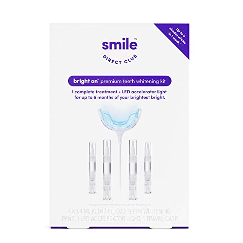 SmileDirectClub Whitening Pen Kit - Professional Strength, Vegan, Gluten-Free - 4 Pack