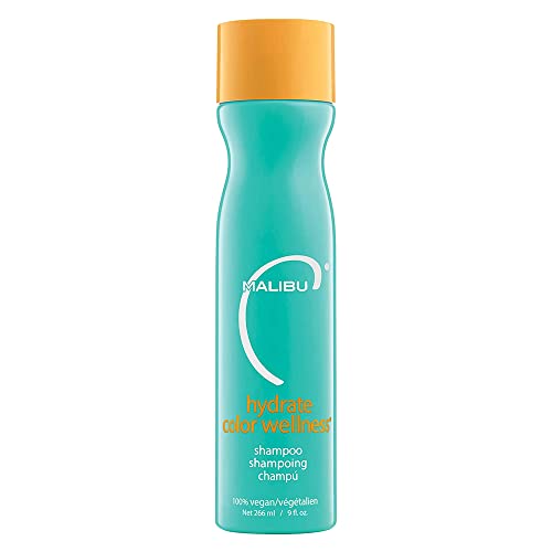 Malibu C Hydrate Color Wellness Shampoo - Preserves Color & Moisturizes, Vegan Formula - 9oz