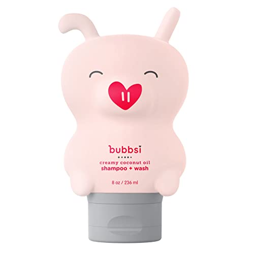 Bubbsi Baby Shampoo & Body Wash - Gentle, Nourishing with Coconut Oil & Shea - 8oz Refillable