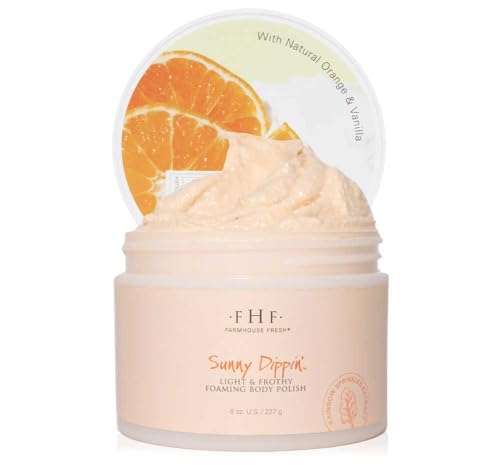 Sunny Dippin’® Foaming Body Polish - Nourishing Coconut Lather, Silky Smooth Skin - 8oz