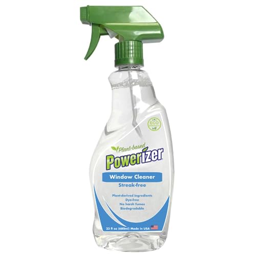 Powerizer All Purpose Cleaner - Streak-Free Shine, Plant-Derived, Lightly Scented - 16oz Spray