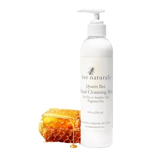 Bee Naturals Facial Cleansing Milk - Hydrating, Soothing, Cruelty-Free - 8oz, Unscented