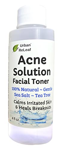 Urban ReLeaf Acne Solution Facial Toner - Soothe Breakouts, Reduce Pore Appearance - 4oz