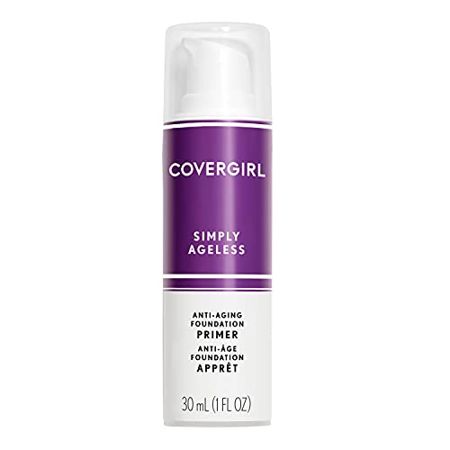 COVERGIRL Simply Ageless Face Primer - Hydrating, Cruelty-Free, Convenient Pump - 1 Fl Oz