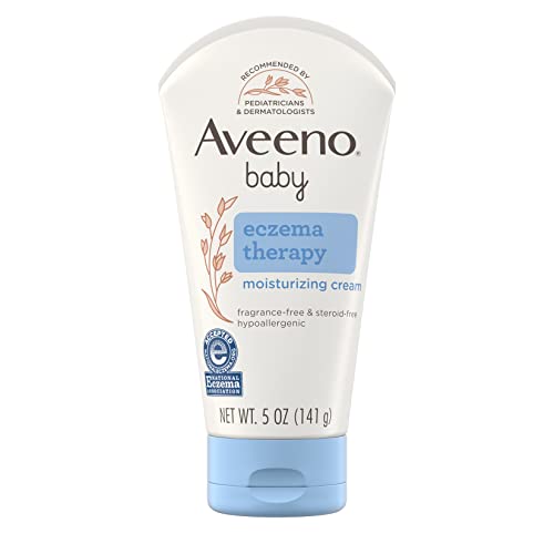 Aveeno Baby Eczema Cream - Soothes Dry, Itchy Skin, Paraben & Steroid-Free - 5 oz