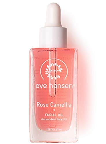 Eve Hansen Rose Camellia Facial Oil - Anti-Aging Hydration, Rich in Vitamins & Nutrients - 1.7oz