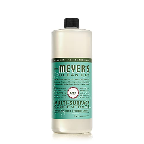 Mrs. Meyer's Multi-Surface Cleaner - Tough on Dirt, Biodegradable, Basil Scent - 32 fl. oz