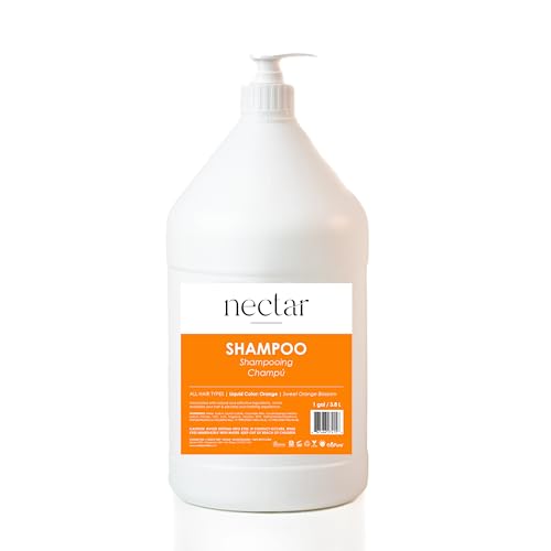 World Amenities Nectar Shampoo - Moisturizing, Sweet Orange Blossom Scent - 1 Gallon Refill