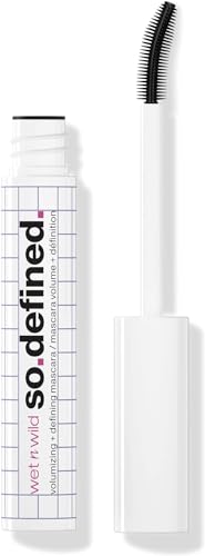 wet n wild So Defined Mascara - Volumizing, Lengthening, Castor Oil-Infused, Clump-Free - Black