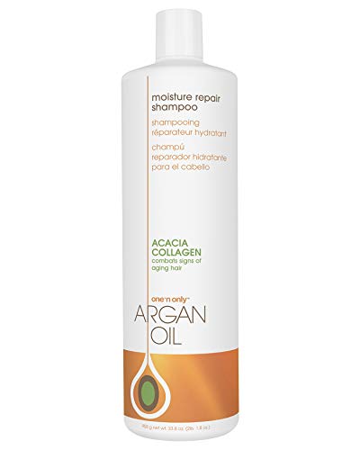 One 'n Only Moisture Repair Shampoo - Restores Shine & Volume, Argan Oil & Collagen - 33.8 Fl. Oz