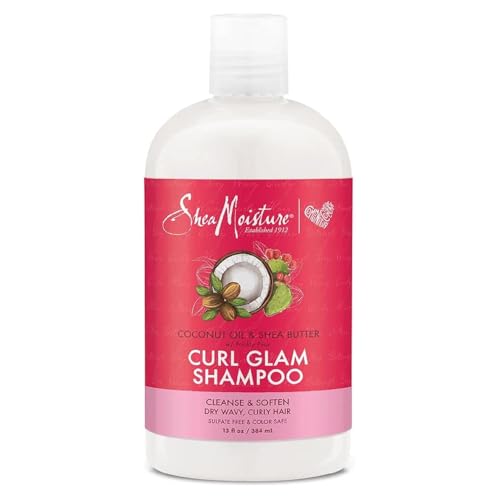 SheaMoisture Curl Glam Shampoo - Nourishing Coconut Oil & Shea Butter, 13 fl oz