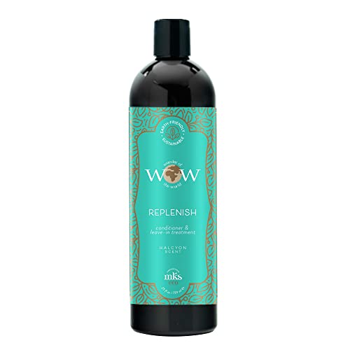 MKS WOW Leave-In Hair Conditioner - Intense Moisture, UV Protection, Vegan - 25 fl oz